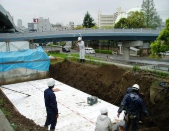 既設橋台のEPS裏込め事例