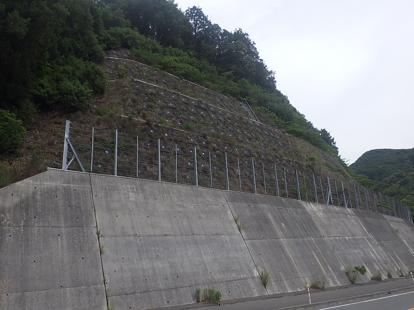 同時削孔注入を可能とした切土補強土工法（スーパーダグシム）