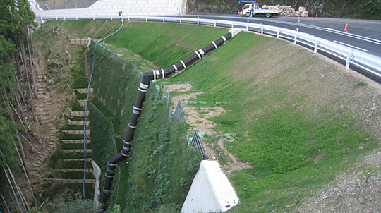 山間部道路改良