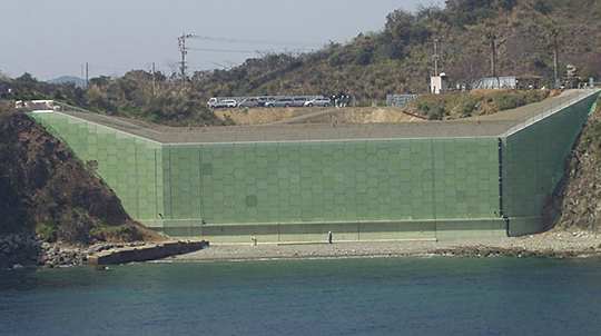 終末処理場用地造成工事