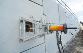 引き抜き試験により安定性を確認